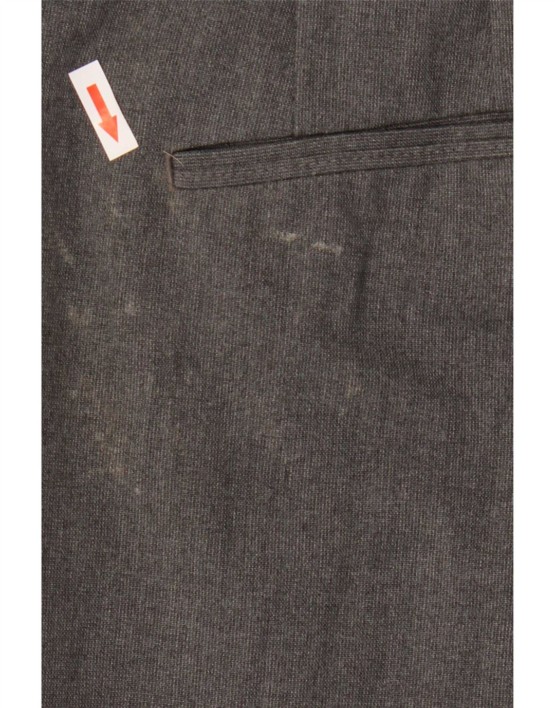Zara Mens Straight Chino Trousers EU 44 Large W34 L29 Grey Polyester
