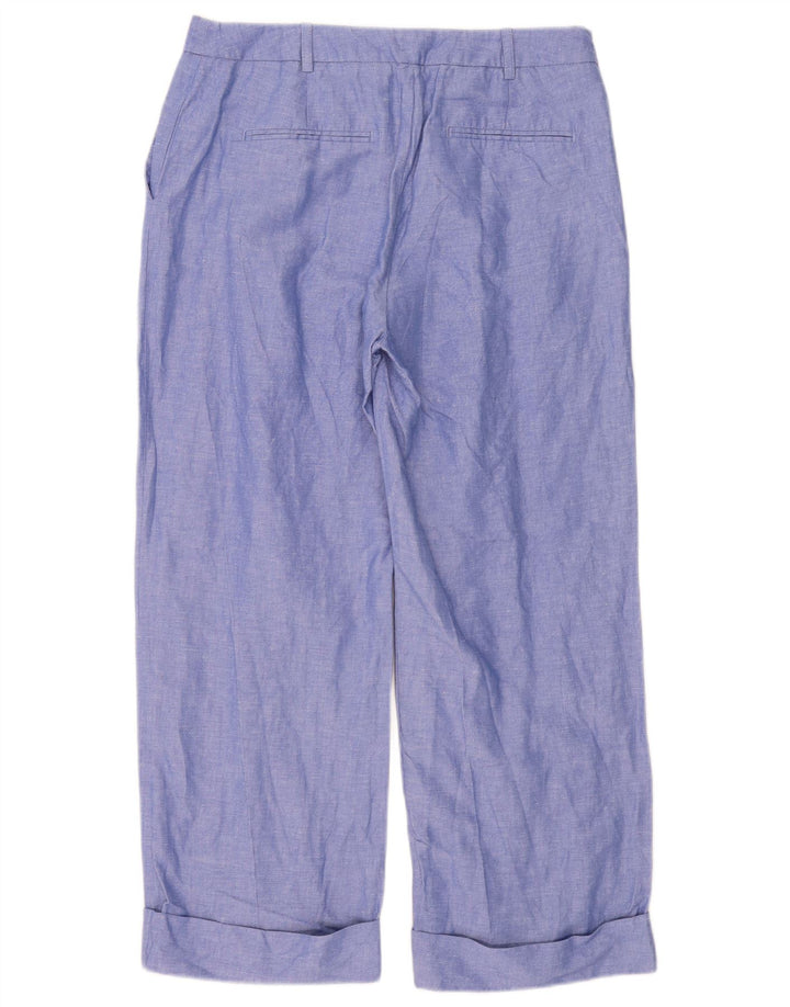 Marks & Spencer Γυναικείο κανονικό κομμένο παντελόνι UK 12 Medium W32 L26 Blue