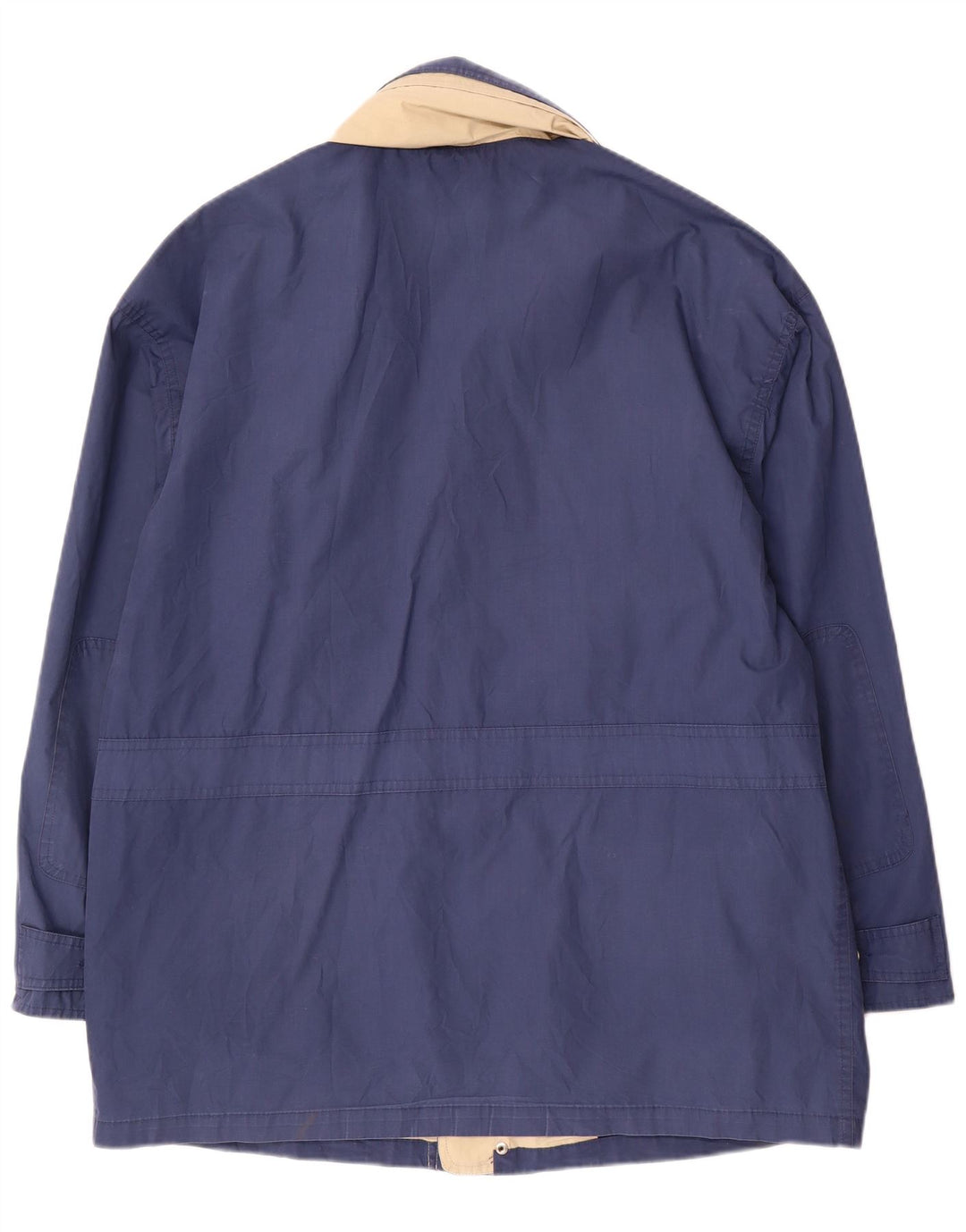 Vintage Mens Utility Jacket UK 42 XL Navy Blue Polyester
