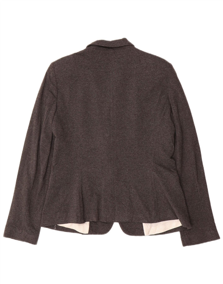 Zara Veste Blazer 1 Bouton Femme UK 18 XL Gris