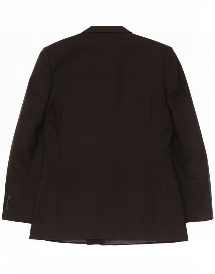 Valentino Veste Blazer Croisée Homme IT 50 Large Laine Vierge Noire