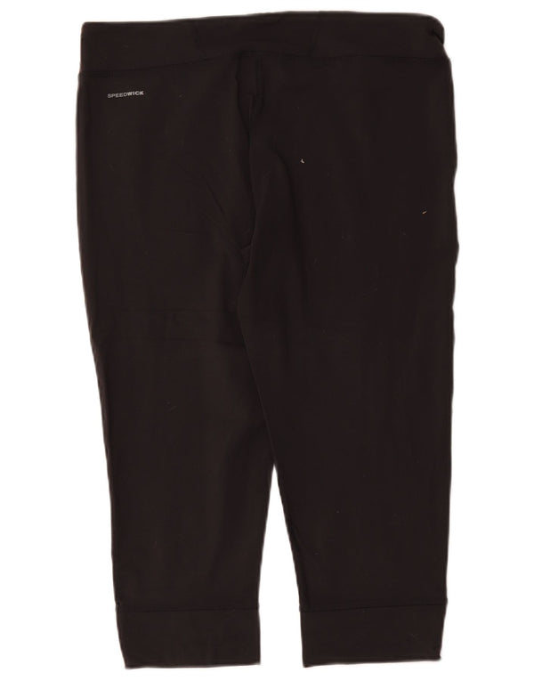 Leggings Capri Reebok da donna UK 18 XL nylon nero