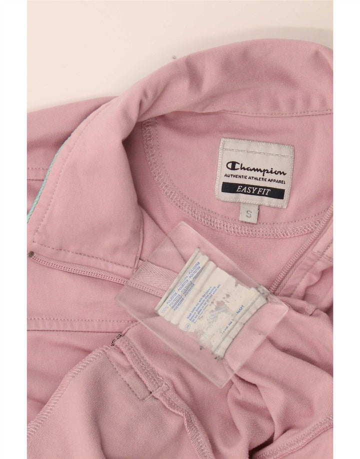 Champion Womens Easy Fit Oversized Tracksuit Top Jacket UK 10 Small Pink