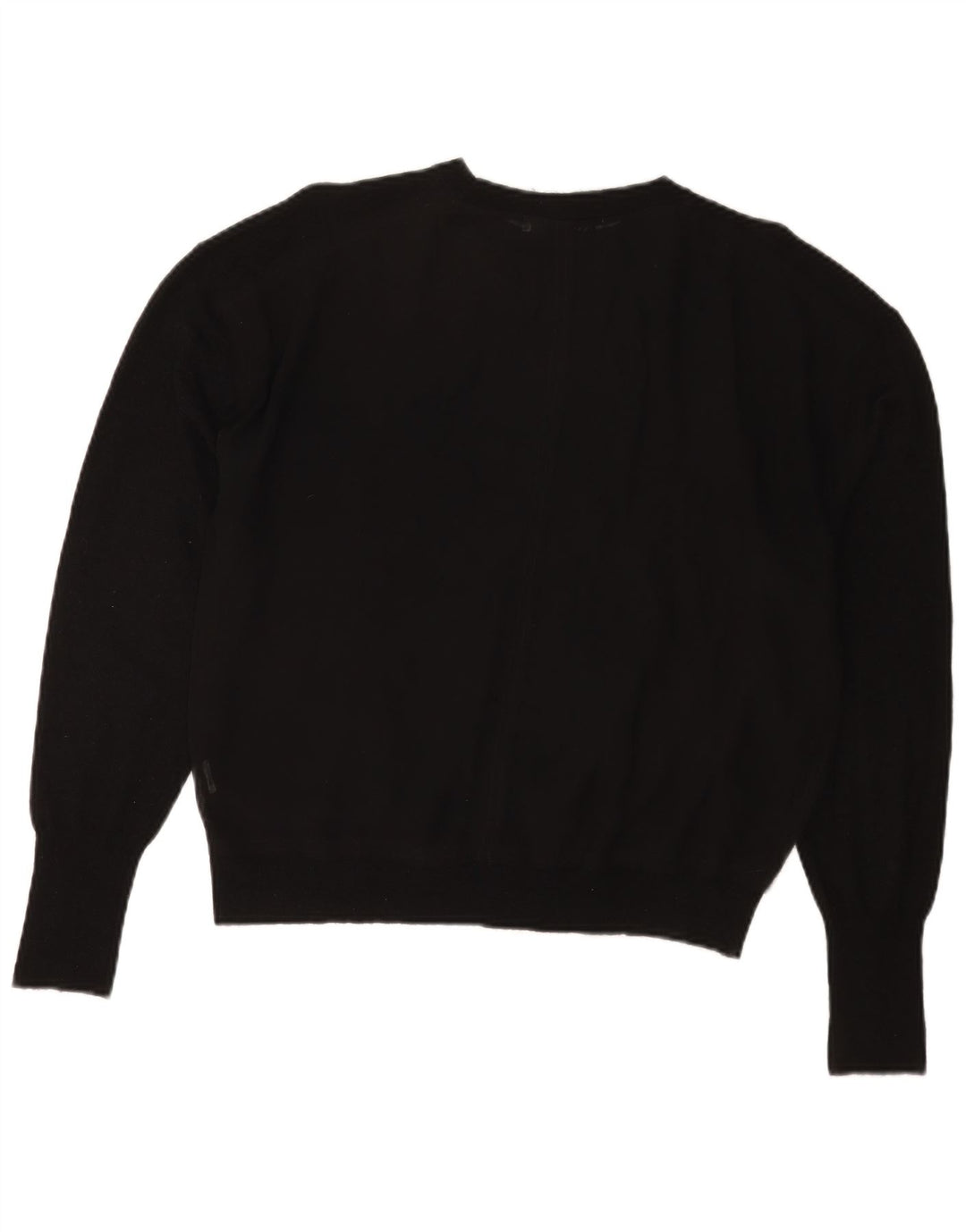 Zara Womens Oversized Boat Neck Jumper Sweater UK 14 Medium Black
