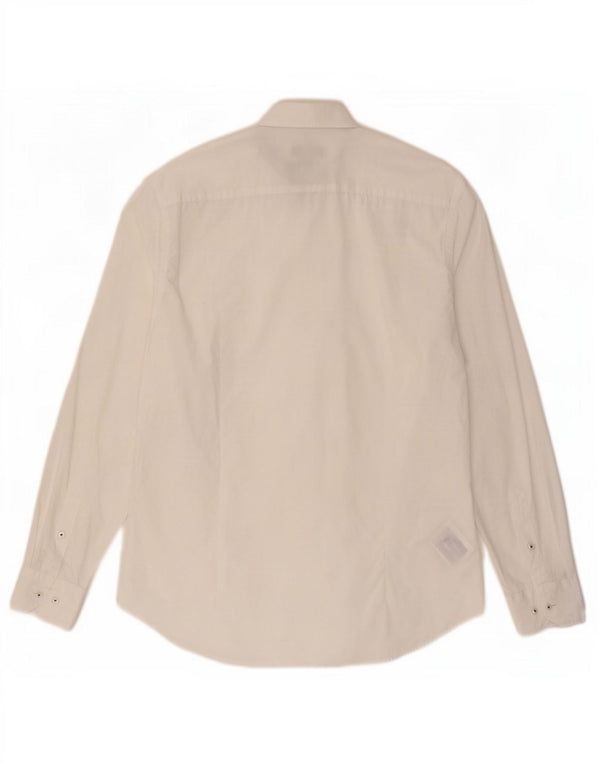 Tommy Hilfiger Camisa Slim Fit para hombre Talla 39 15 1/2 Algodón blanco mediano