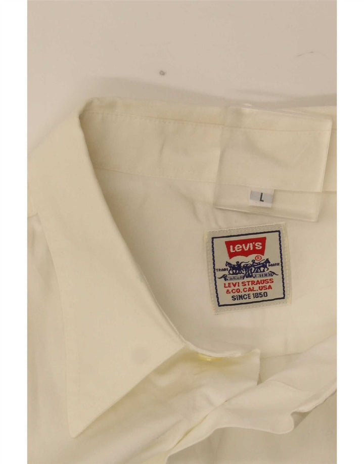 Camicia a maniche corte da uomo Levi's Large bianca