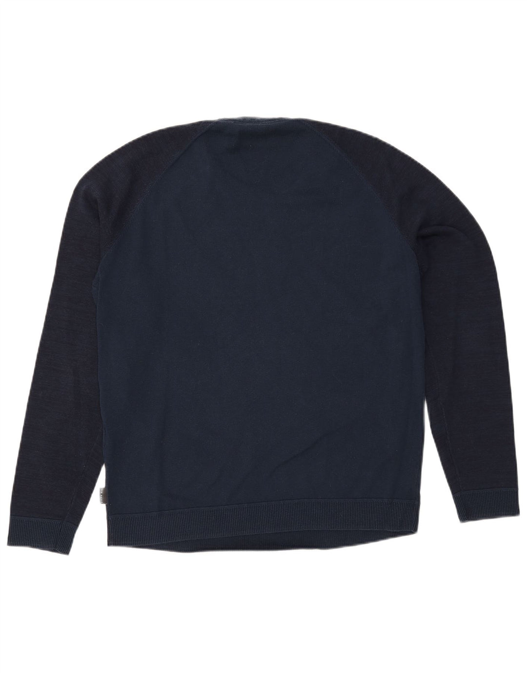 Ted Baker Womens Crew Neck Jumper Sweater Size 6 2XL Navy Blue