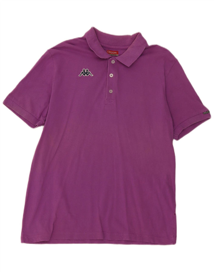 Kappa Herren Poloshirt XL Lila