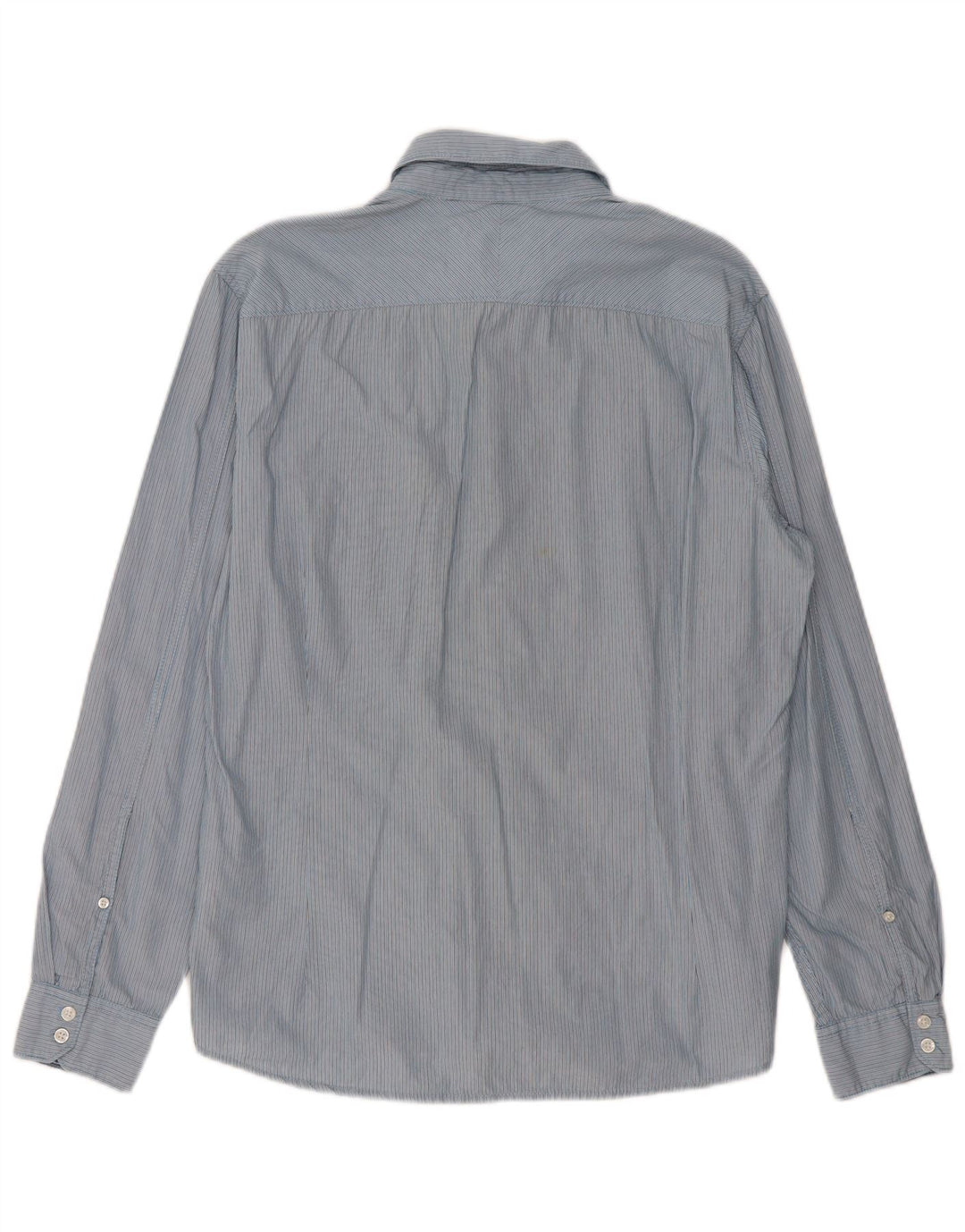 ESPRIT Slim-Fit-Hemd für Herren, groß, blau, Nadelstreifen