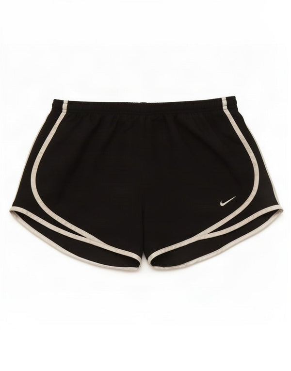 Nike Womens Dri Fit Sport Shorts UK 12 Medium Black Polyester