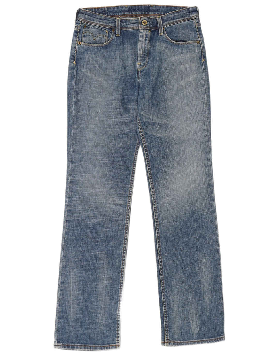 Levi's Womens Straight Jeans W29 L32 Blue Cotton