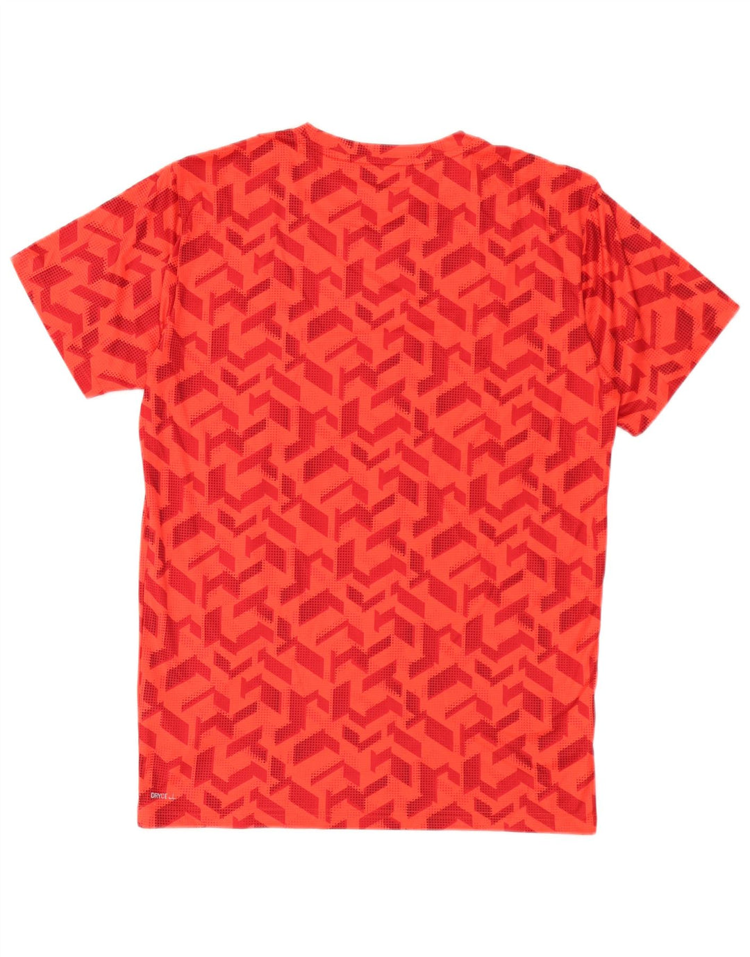 Camiseta Puma Hombre Top Small Rojo Geométrico Poliéster