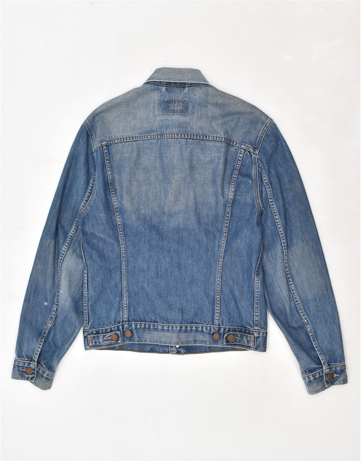 LEVI'S Womens Denim Jacket UK 14 Large Blue Cotton