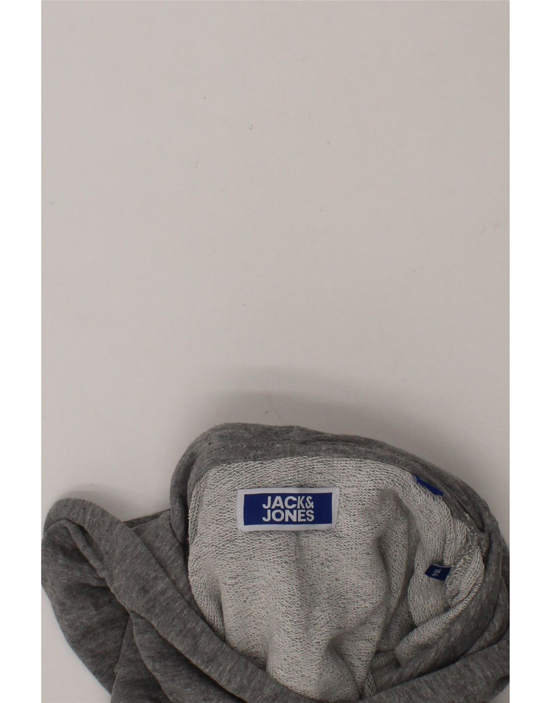JACK & JONES Boys Hoodie Jumper 13-14 Years Grey Cotton Vintage Jack & Jones and Second-Hand Jack & Jones from Messina Hembry 