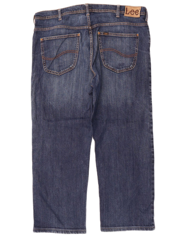 Lee Mens Brooklyn Straight Jeans W40 L27 Blå Bomuld