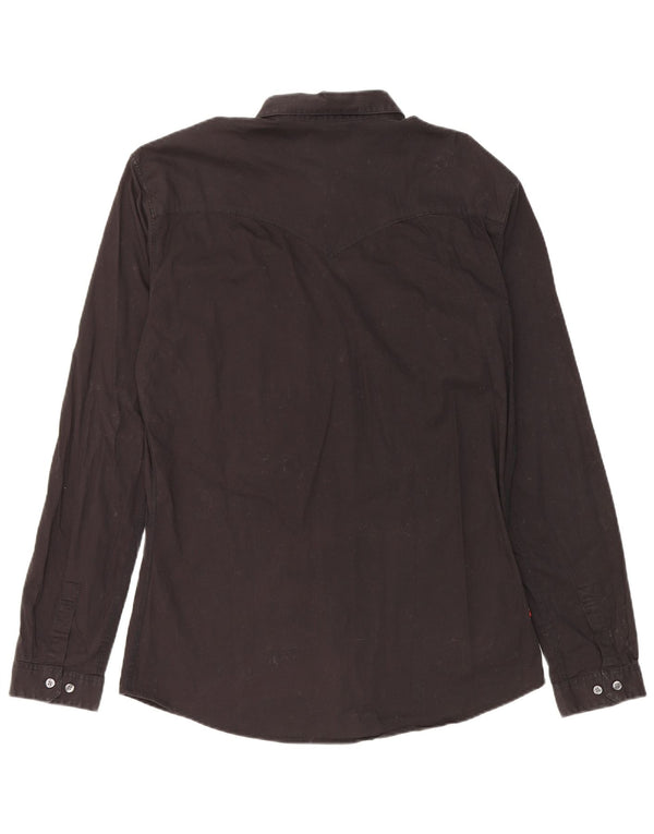Levi's Hombre Slim Fit Camisa XL Algodón Negro