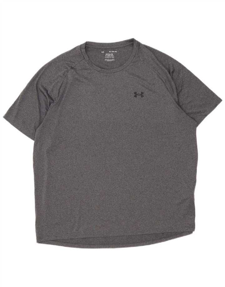 Under Armour T-Shirt Homme Top 2XL Gris Polyester