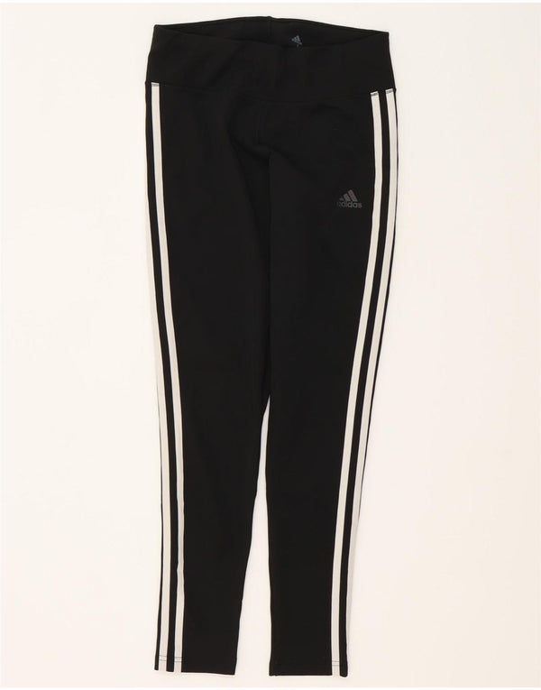Adidas Womens Climalite Leggings UK 8 Small  Black Polyester