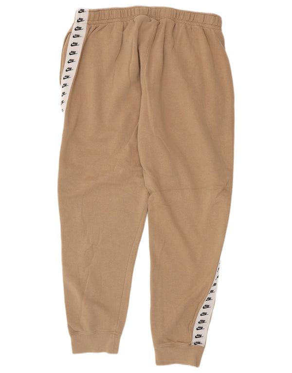 Pantaloni de trening grafic pentru bărbați Nike Pantaloni de jogging XL, bej, bumbac color bloc