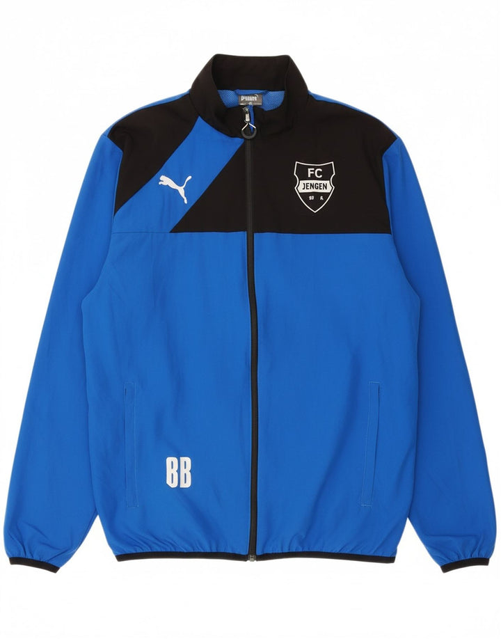 PUMA Mens FC Jengen Tracksuit Top Jacket Large Blue Colourblock Polyester Vintage Puma and Second-Hand Puma from Messina Hembry 