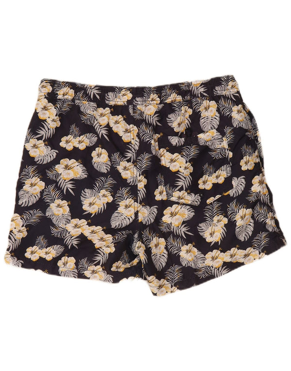 Jack & Jones Herren-Badeshorts aus Polyester, mittelgroß, Marineblau mit Blumenmuster