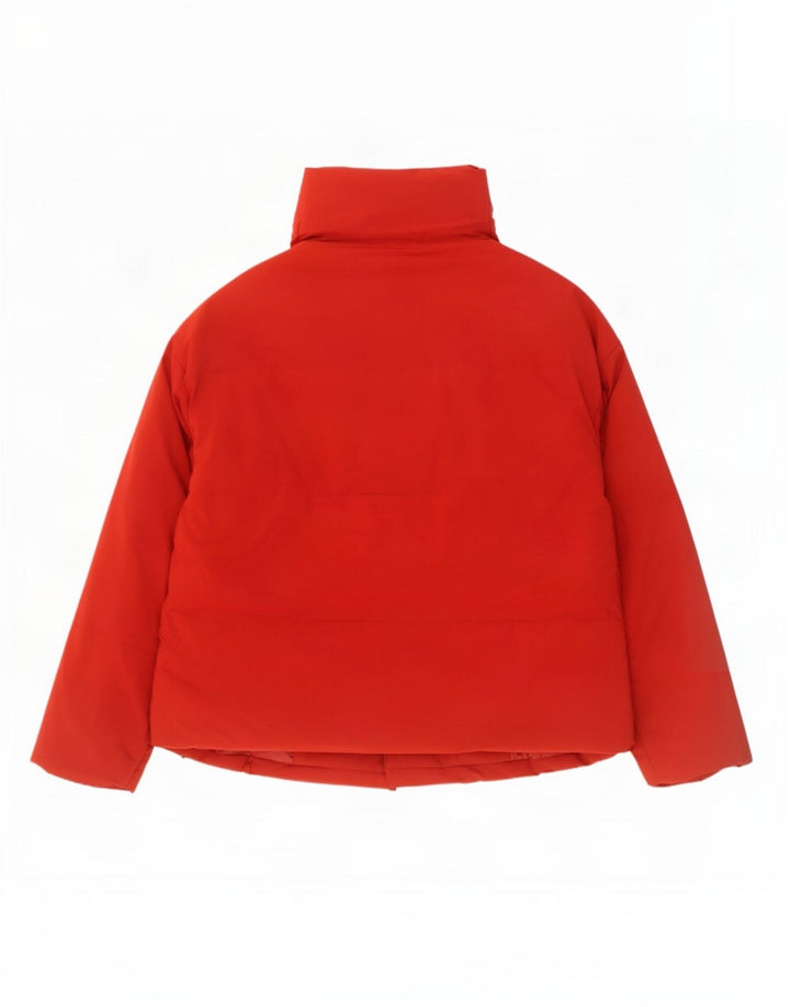 John Lewis Damen Übergroße wattierte Jacke UK 16 Large Rot Polyester