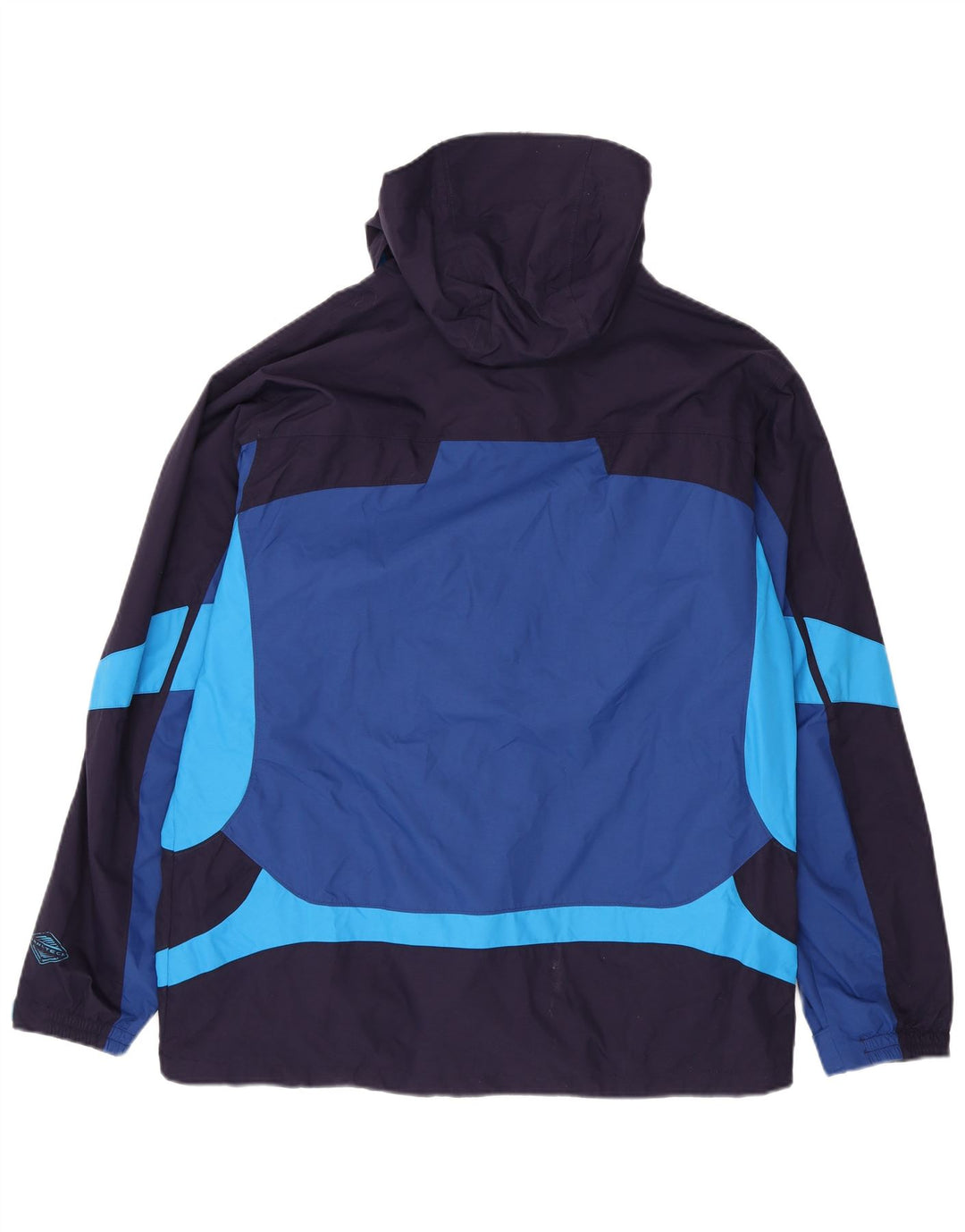 Columbia Mens Interchange Hooded Rain Jacket UK 40 Large Blue Colourblock