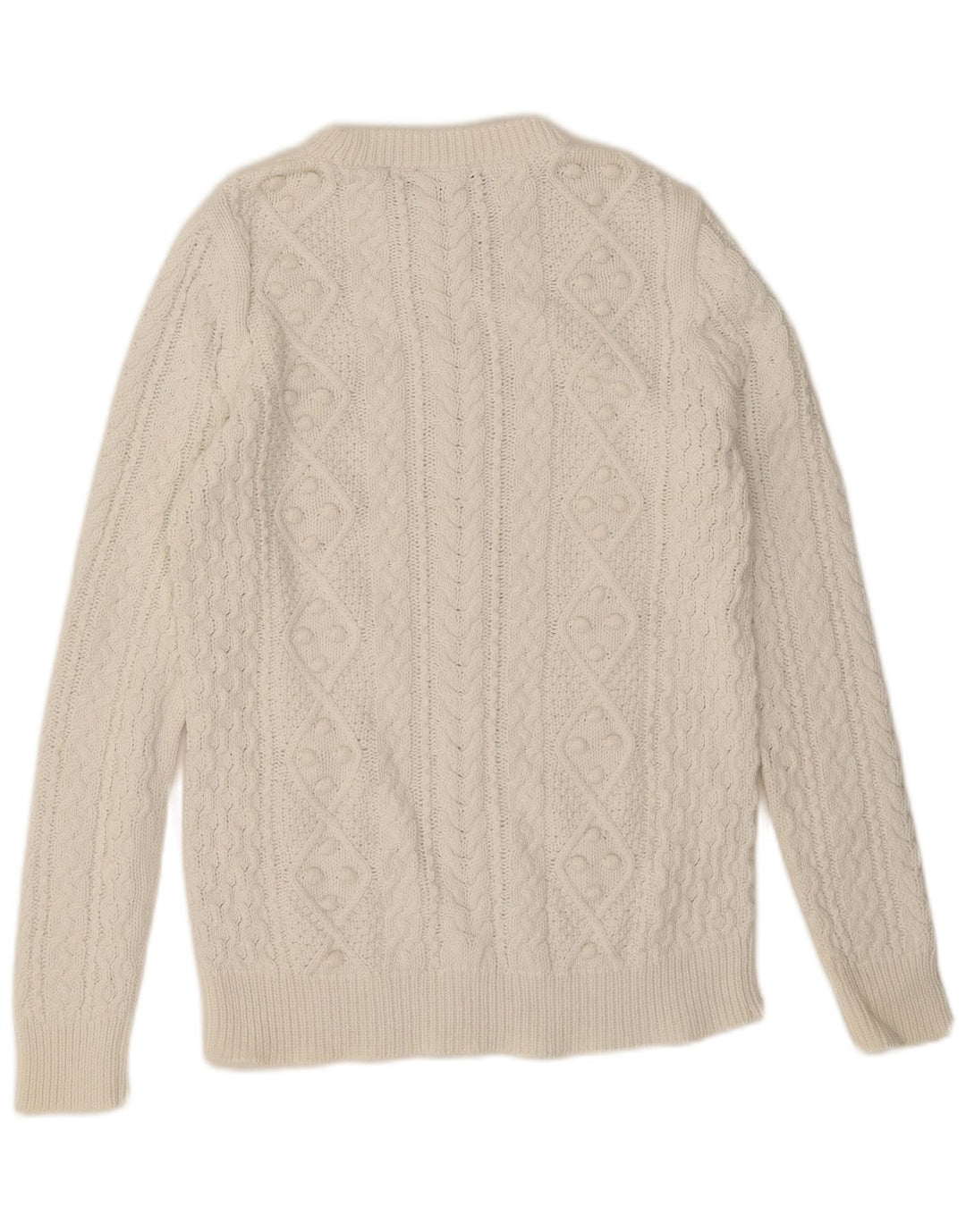 Zara Dame sweater med rund hals, medium hvid