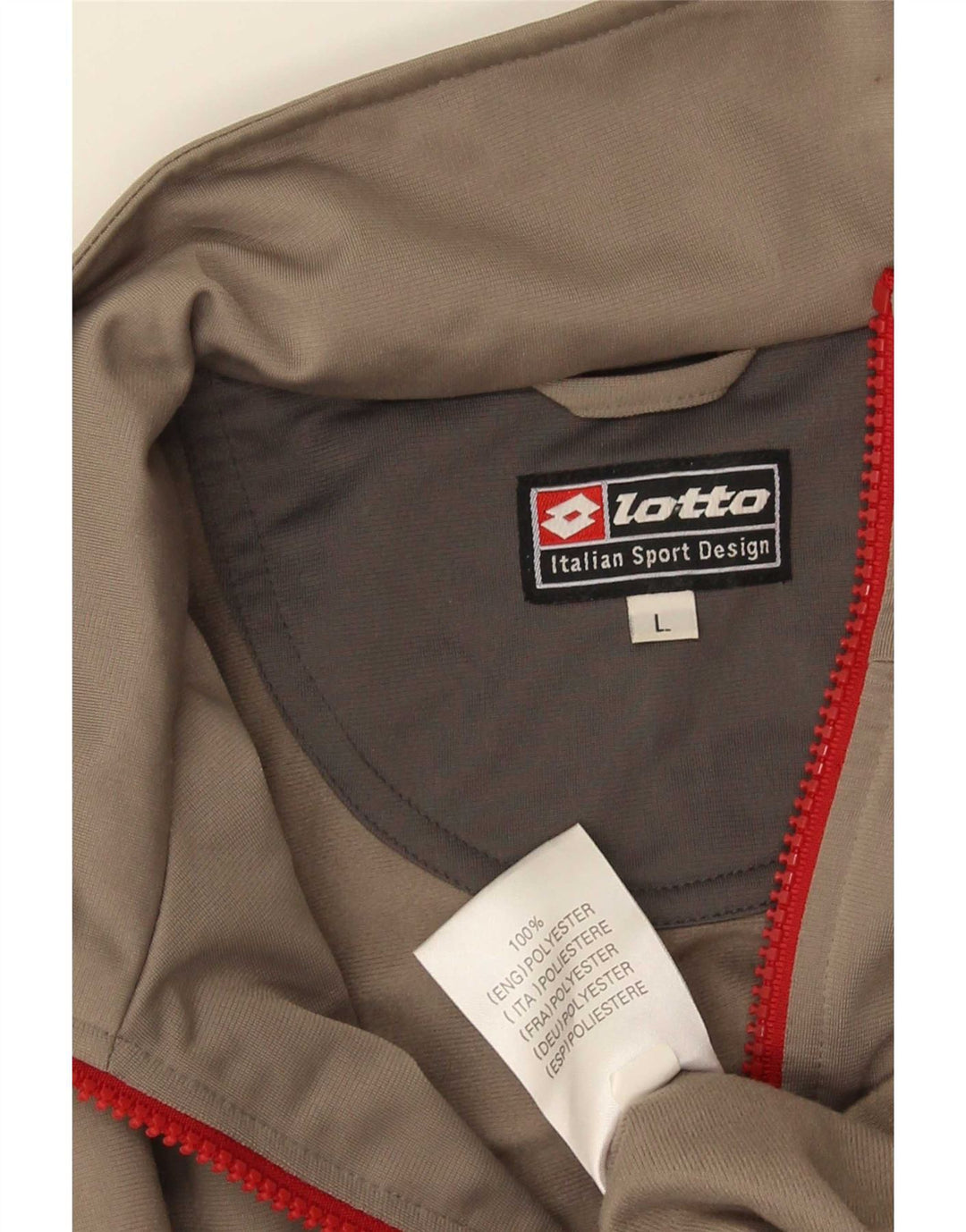 Lotto Veste de survêtement pour homme Taille L Gris Polyester