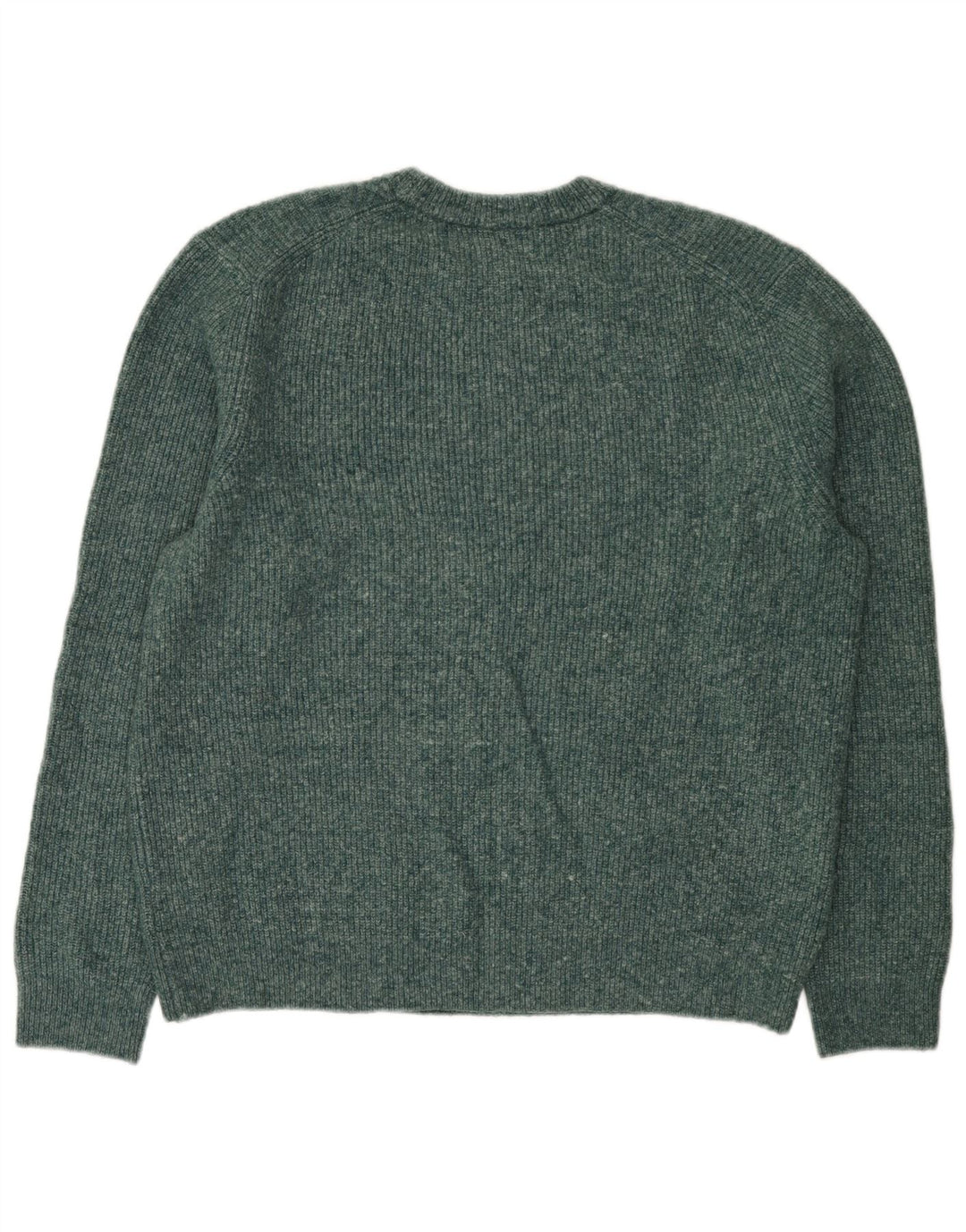 Marks & Spencer Mens Crew Neck Jumper Sweater XL Green Acrylic