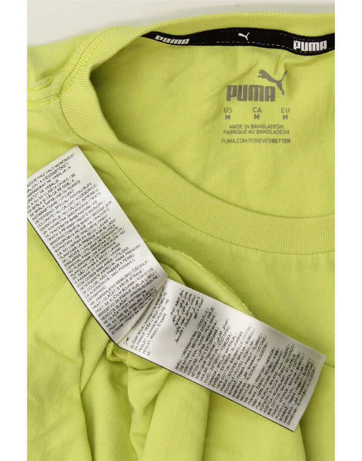 Vestă grafică PUMA pentru bărbați, bumbac verde mediu