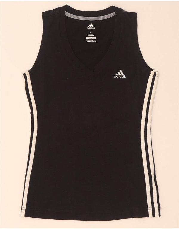 Adidas Dame Clima 365 Vest Top UK 12 Medium Sort Bomuld