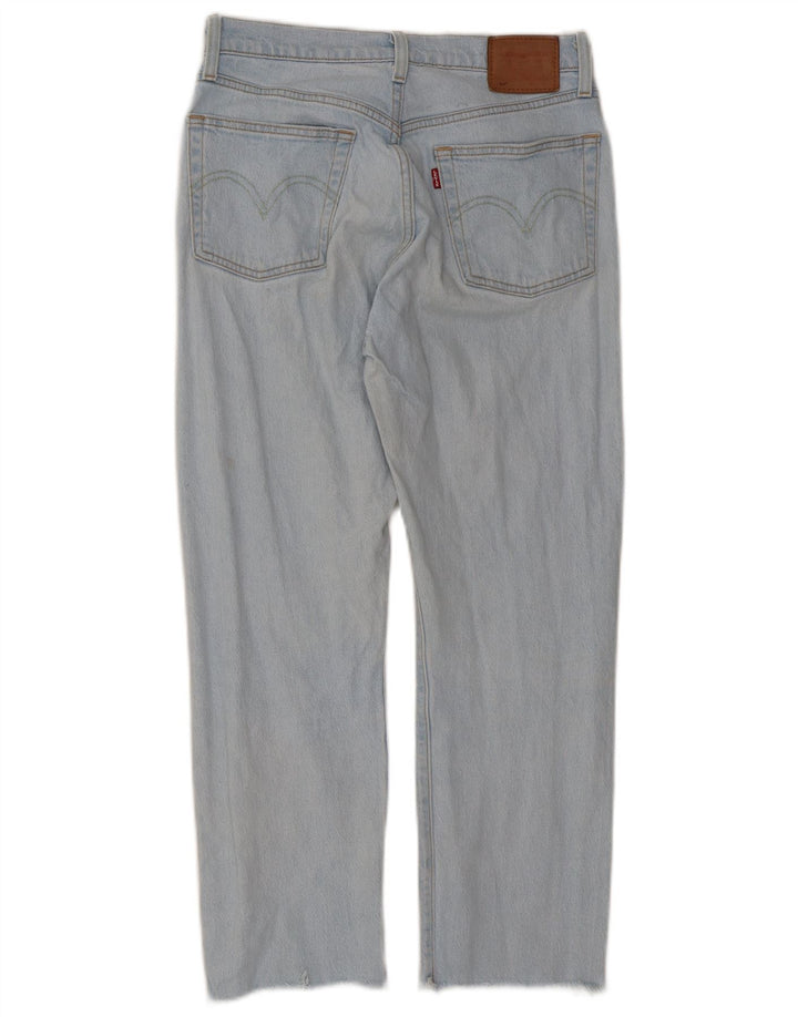 Levi's Womens 501 Straight Jeans W27 L26 Blue Cotton