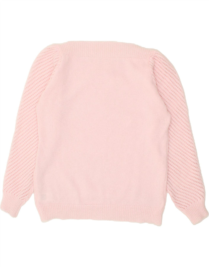 SHEIN Womens Boat Neck Jumper Sweater UK 14 Large Pink Polyester Vintage Shein and Second-Hand Shein from Messina Hembry 