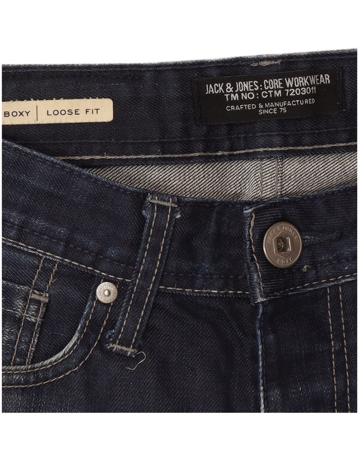 Jack & Jones Mens Boxy Loose Jeans W28 L30 Blue