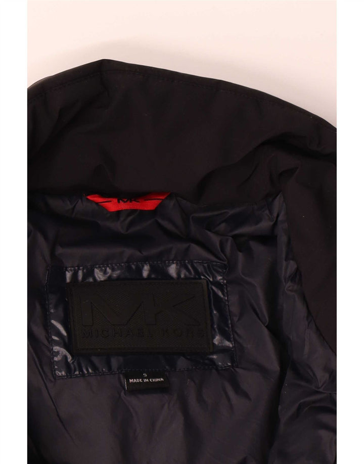 Michael Kors Mens Loose Fit Padded Jacket UK 36 Small Navy Blue Polyester