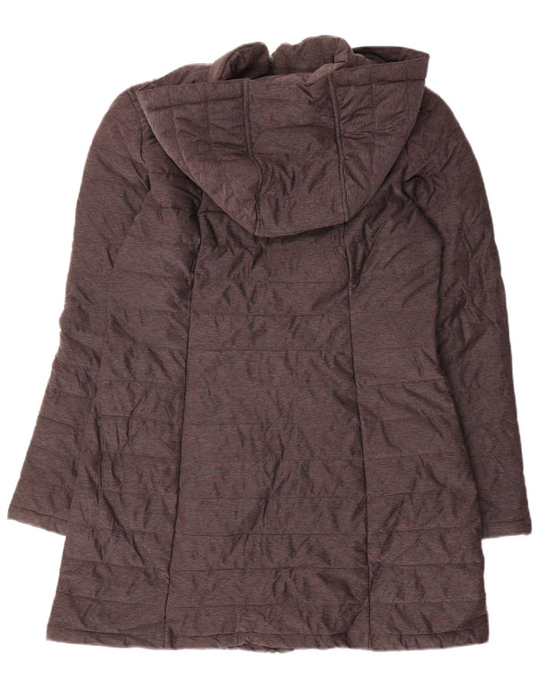 Cappotto imbottito con cappuccio da donna Nautica UK 10 piccolo poliestere grigio