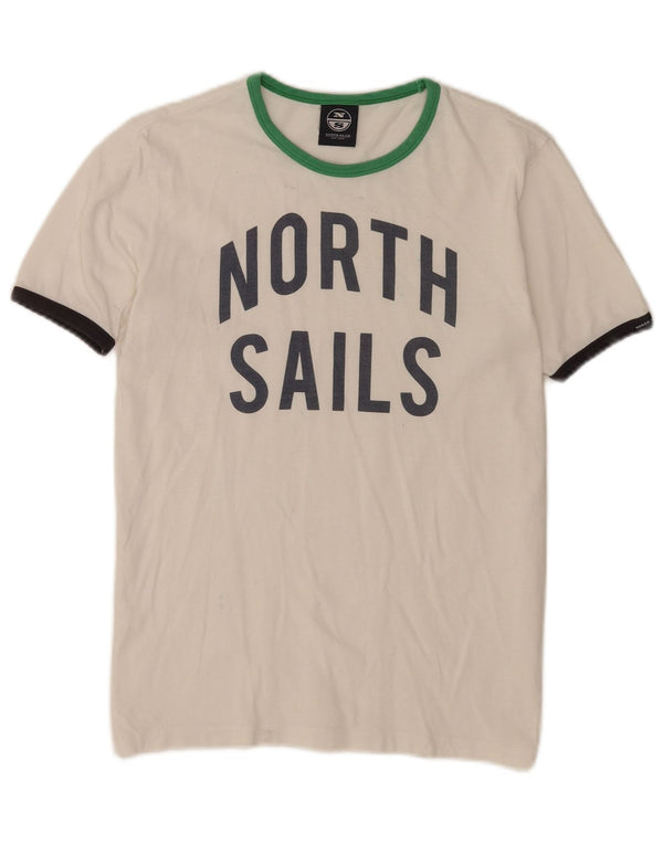 Γραφικό T-shirt North Sails Girls Top 13-14 Years Λευκό