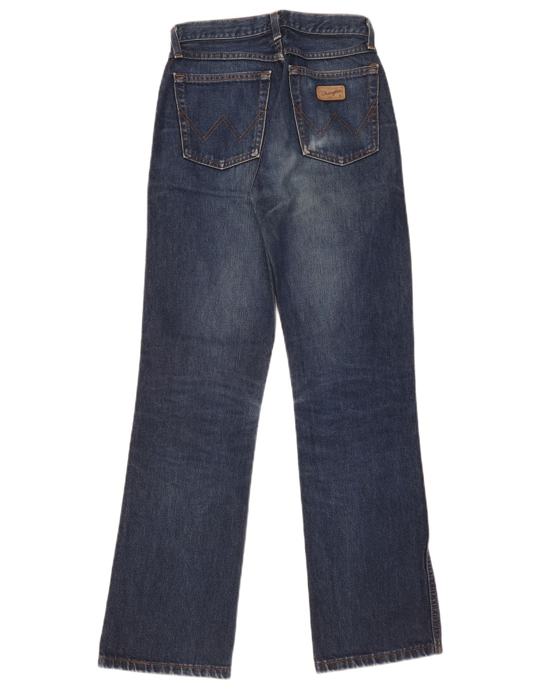 Wrangler Mens Bootcut Jeans W28 L32 Navy Blue Cotton