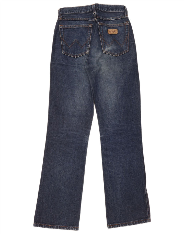 Wrangler Mens Bootcut Jeans W28 L32 Navy Blue Cotton
