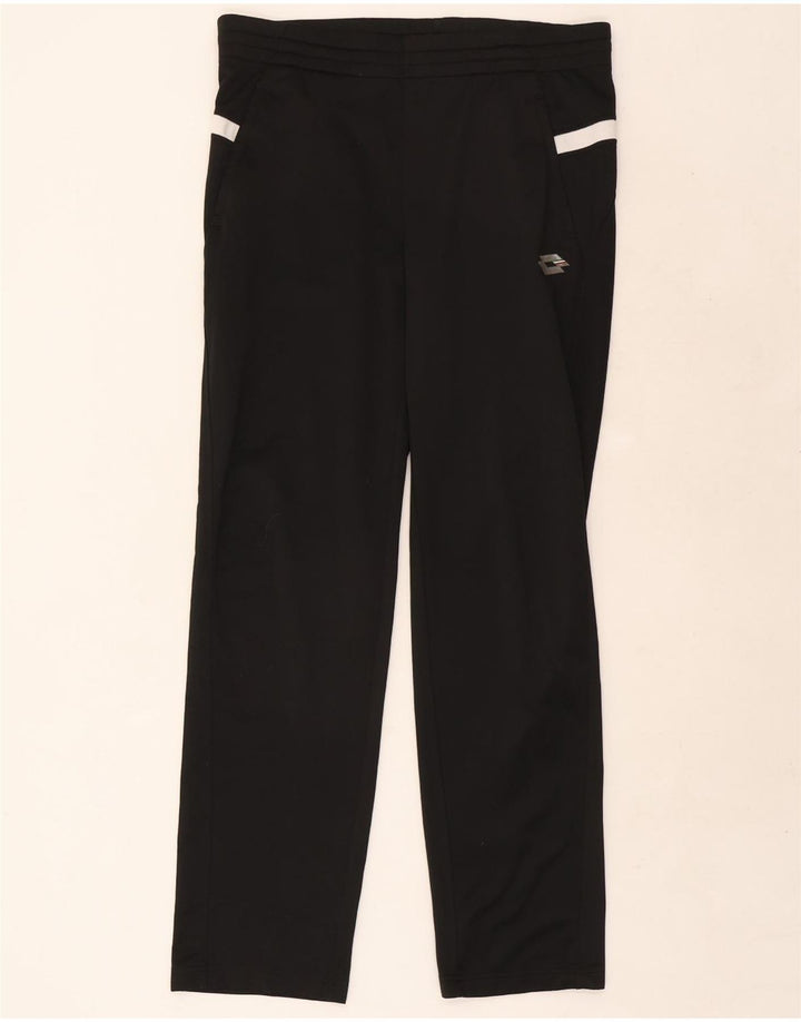 Lotto Mens Tracksuit Trousers Medium Black Colourblock