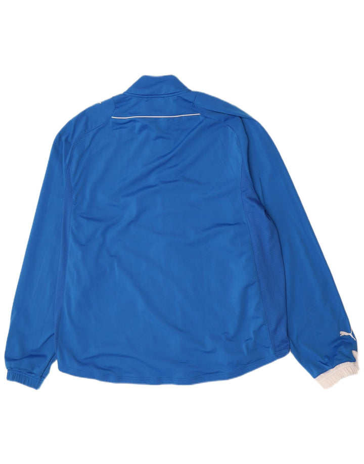 Puma Mens Tracksuit Top Jacket 2XL Blue Colourblock Polyester
