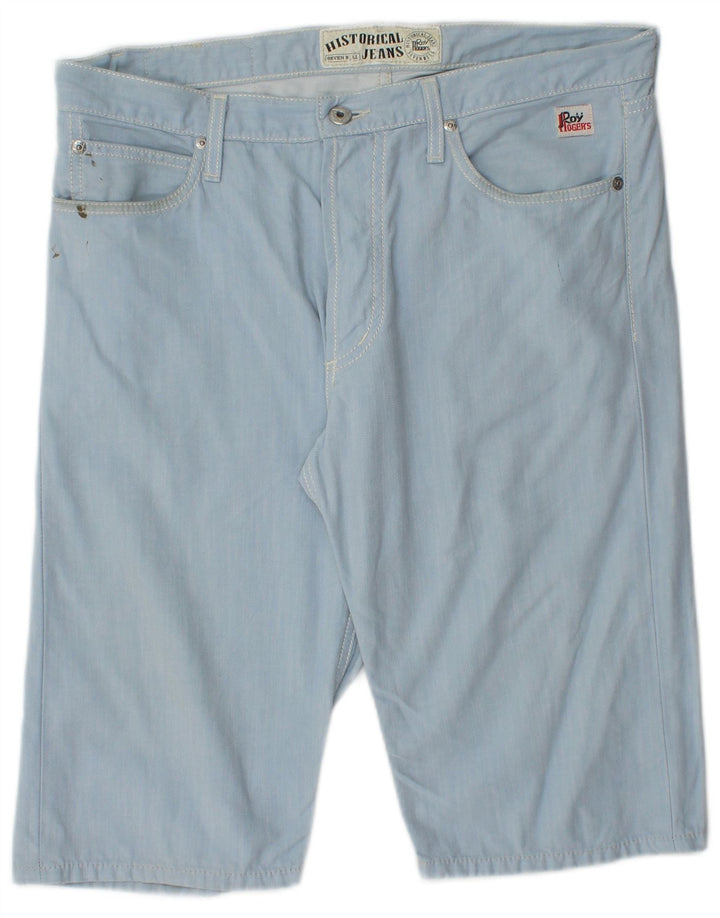 Roy Rogers Mens Casual Shorts IT 48 Medium W34  Blue Cotton