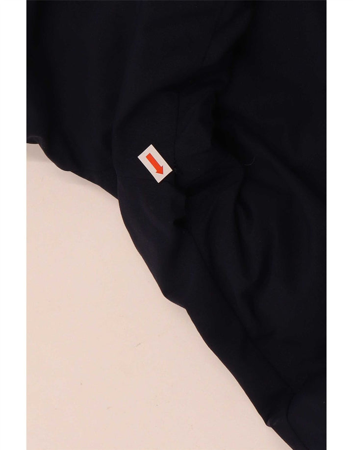 Adidas Mens Hooded Windbreaker Jacket UK 38 Medium Navy Blue Polyamide