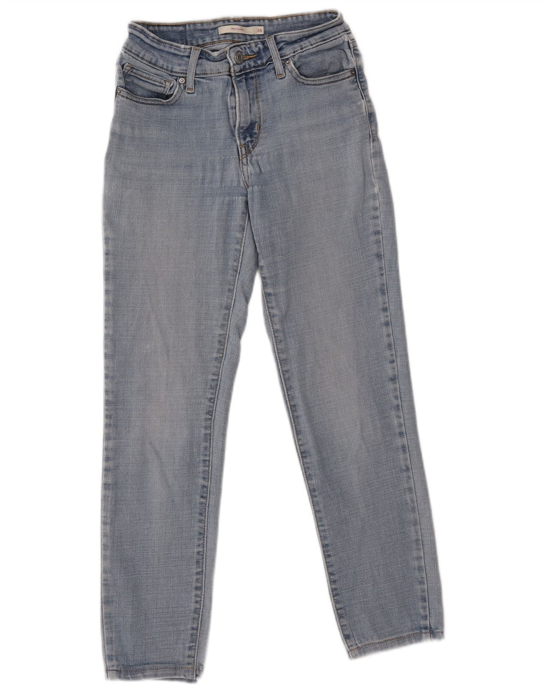 LEVI'S Womens 711 Skinny Jeans W26 L26 Blue