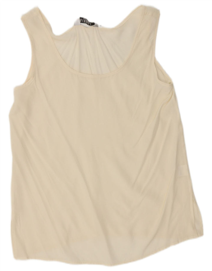 Marella Débardeur Femme IT 46 Large Blanc Cassé Soie