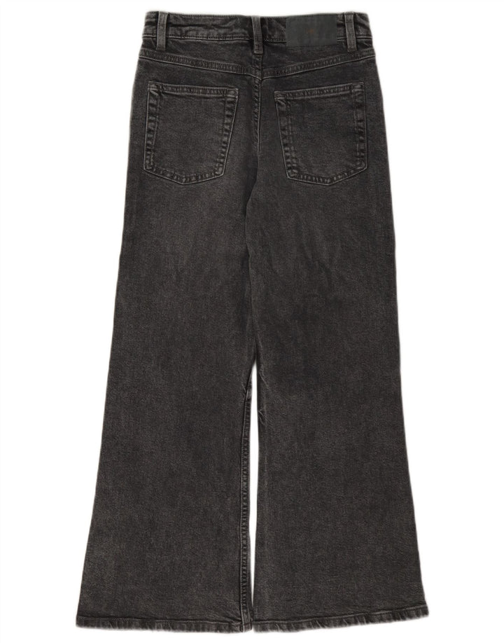 Zara Girls Flared Jeans 9-10 Years W24 L25 Grey