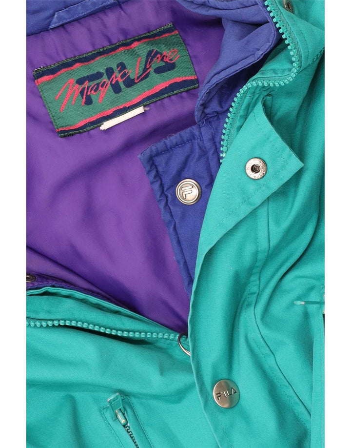 Fila Mens Magic Line padded Ski Jacket Small Green Sports