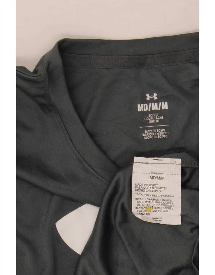 Under Armour Mens Graphic T-Shirt Top Medium Grey Polyester
