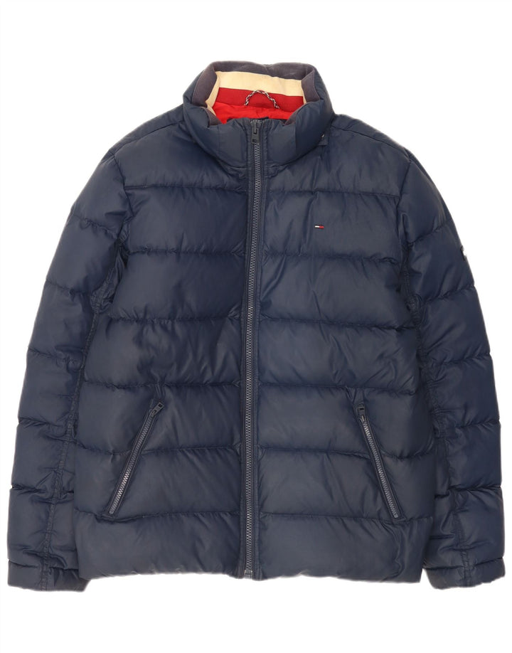 Мужская стеганая куртка Tommy Hilfiger UK 44 2XL Темно-синий полиэстер